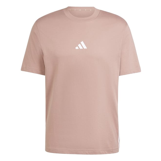 Mens Essential Three Stripes Single Jersey Tee