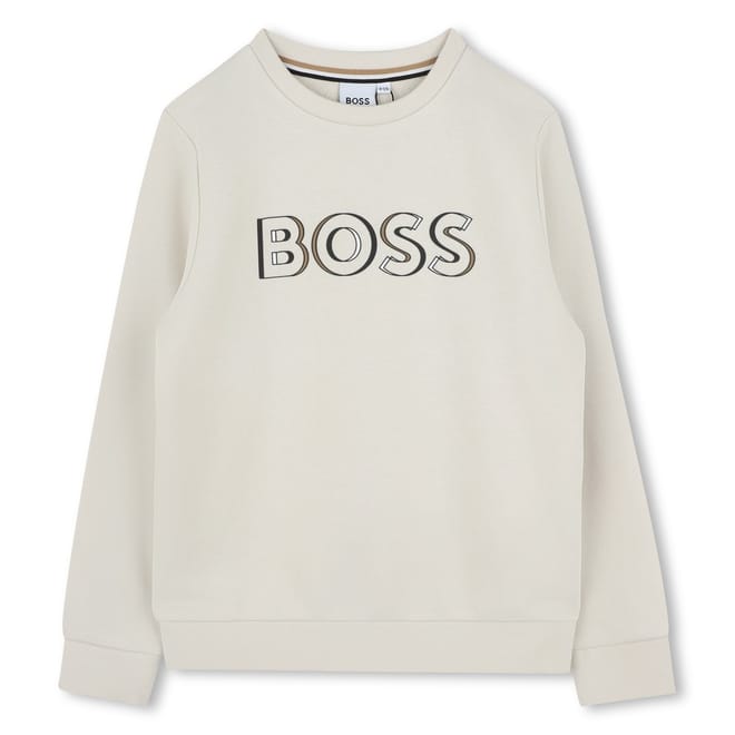 Logo Print Crew Neck Regular Fit Sweatshirt