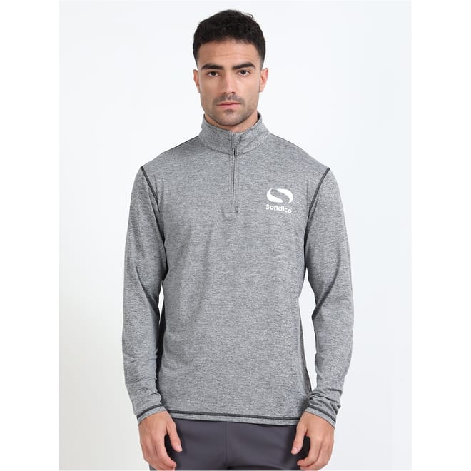 Melange Quarter Zip Sweatshirt