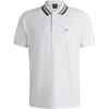 Ribbed Collar Raglan Sleeve Polo Shirt
