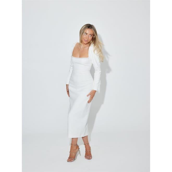 The Ultimate Muse Midi Pearl Dress