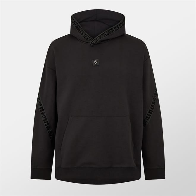 Dagarito Hooded Relaxed Fit Lettering Sweatshirt