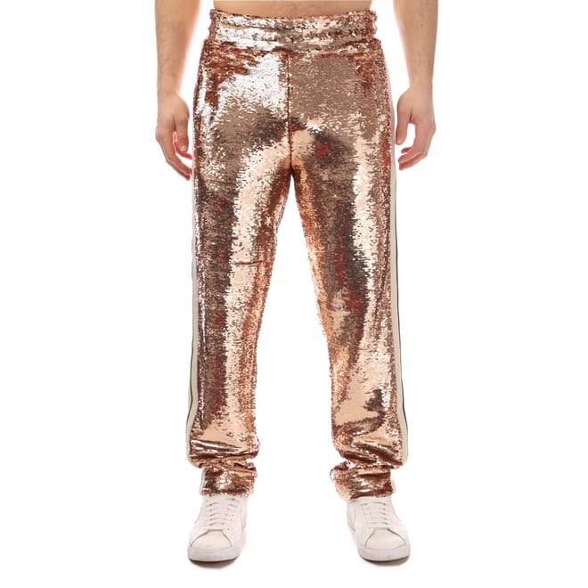Glittered Sequins Track Pants