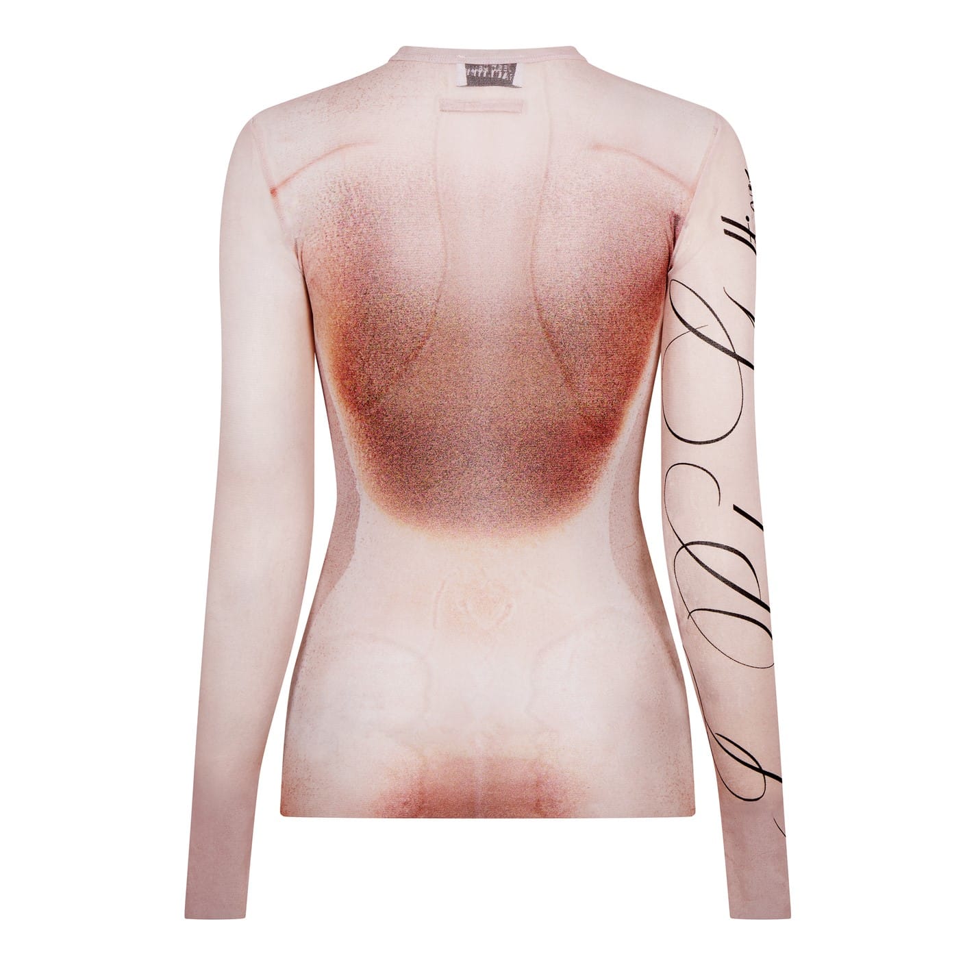 トップス Jean Paul GAULTIER homme Rose mesh top Jean Paul Gaultier Red Rose-Print Mesh Shirt Jean Paul Gaultier