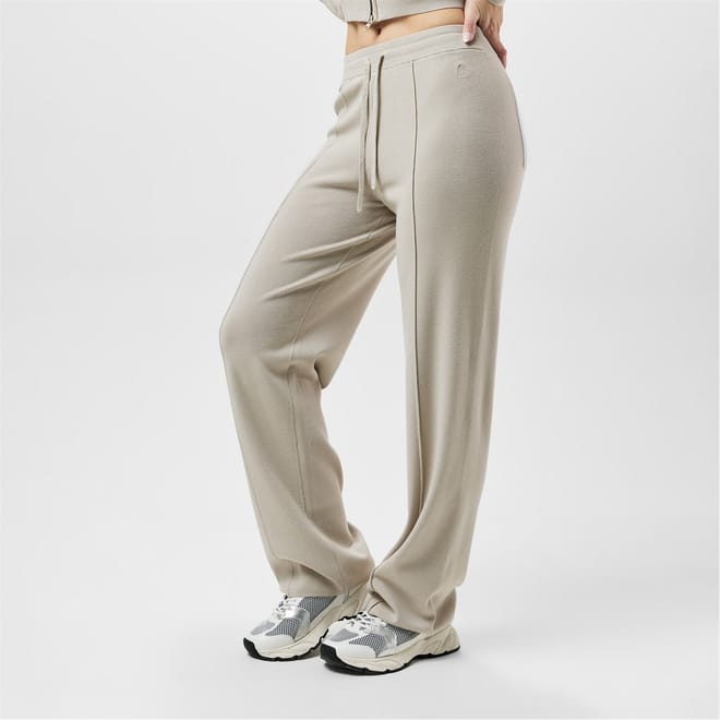 Knitted Pin Tuck Trousers