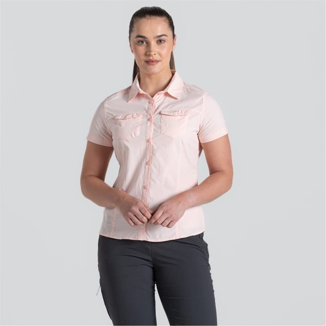 Collared Neck Short Sleeve Regular Fit Shirt
