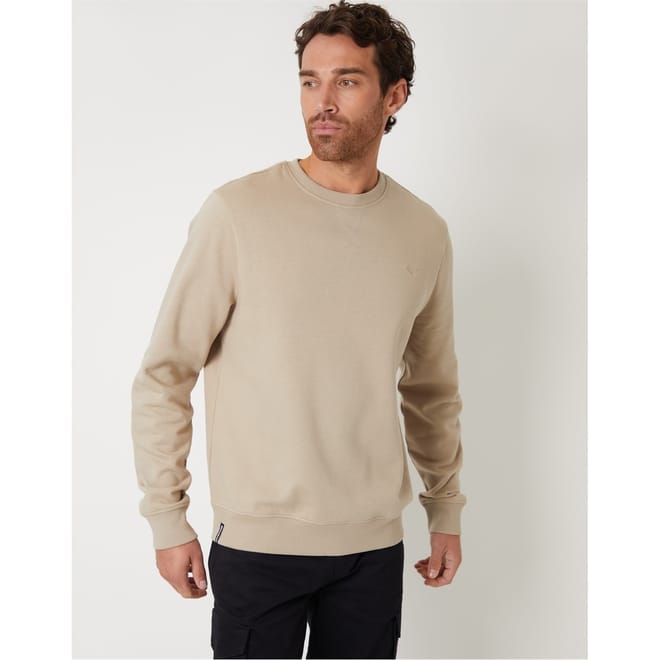 Fleece Regular Fit Crew Neck Sweatshirt