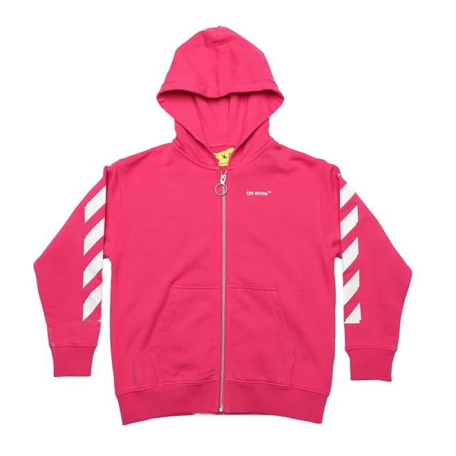 Juniors Rubber Arrow Zipped Hoodie