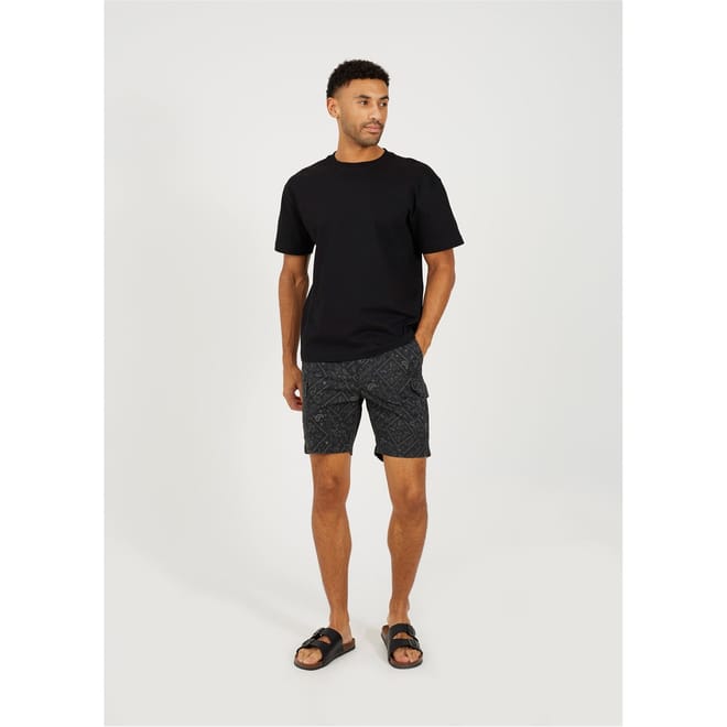 Print Cargo Shorts