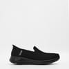 Womens Stretch Fit Knit Slip Ins Slip On Runners
