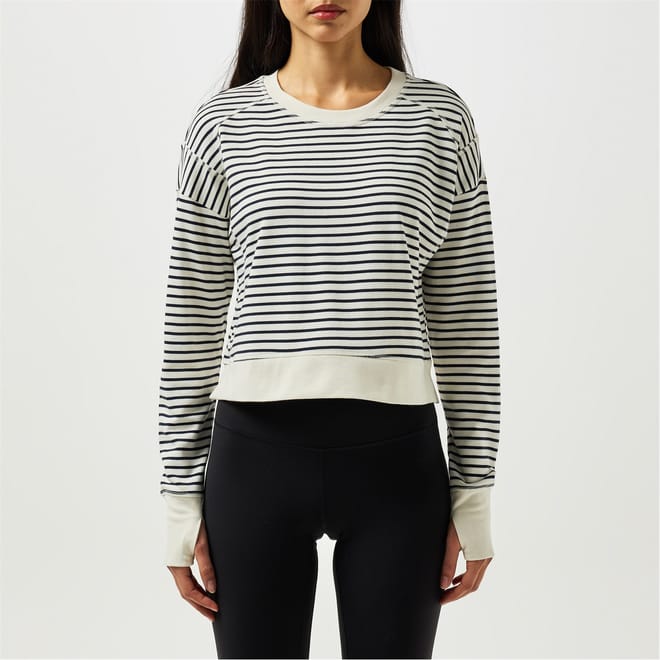 After Class Cropped Crew Neck Sweater
