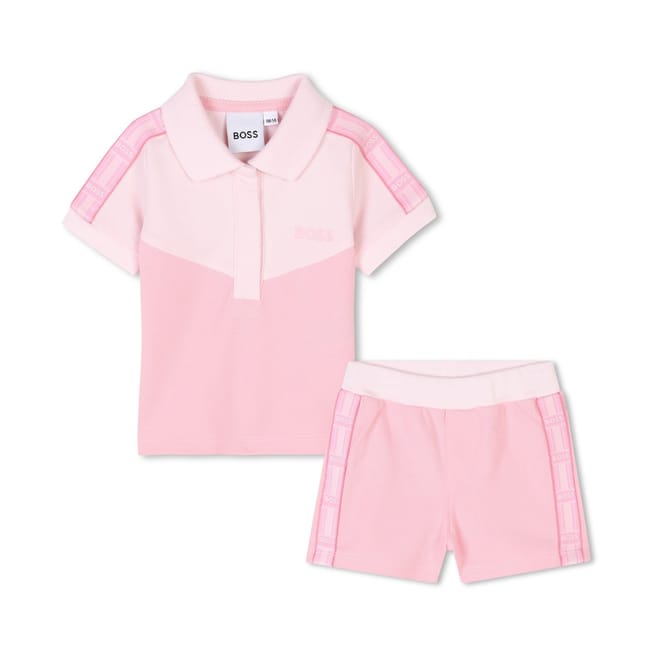 Collared Neck Short Sleeve Shirt and Short Set