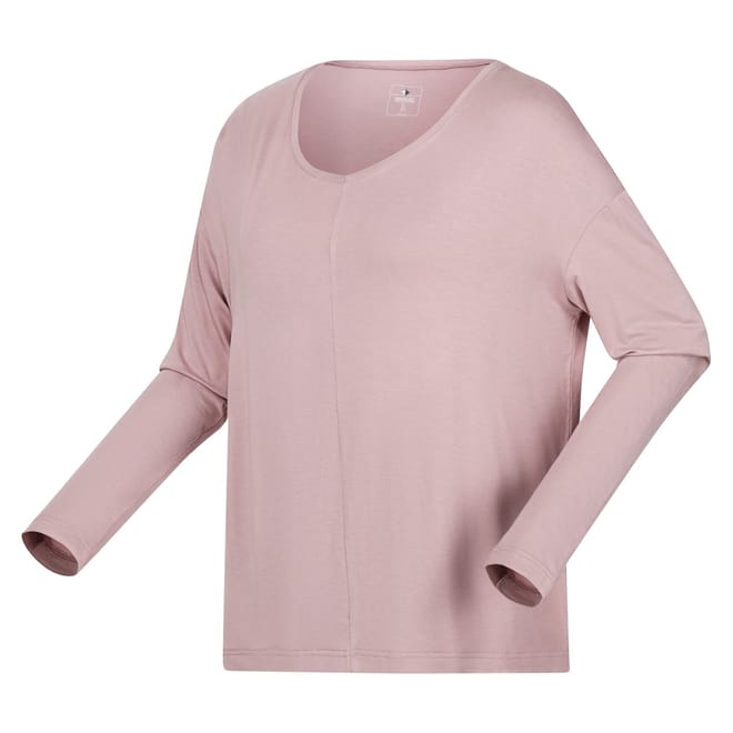 V-Neck Relaxed Fit Long Sleeve T-Shirt