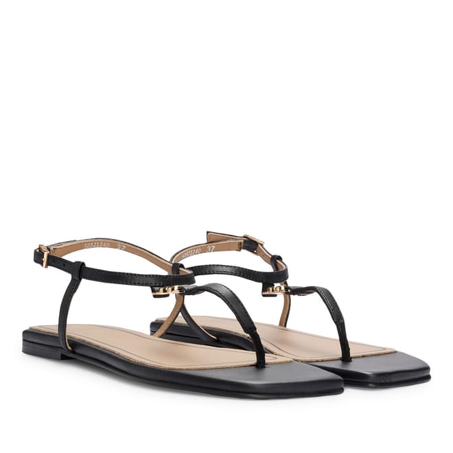 Rose Thong Leather Sandals