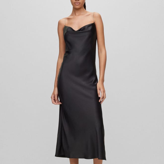 Kapartu-1 Crystal Strap Midi Dress
