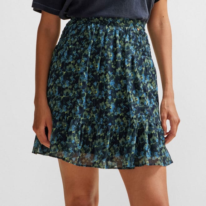 C_Vistula Seasonal-Print Mini Skirt