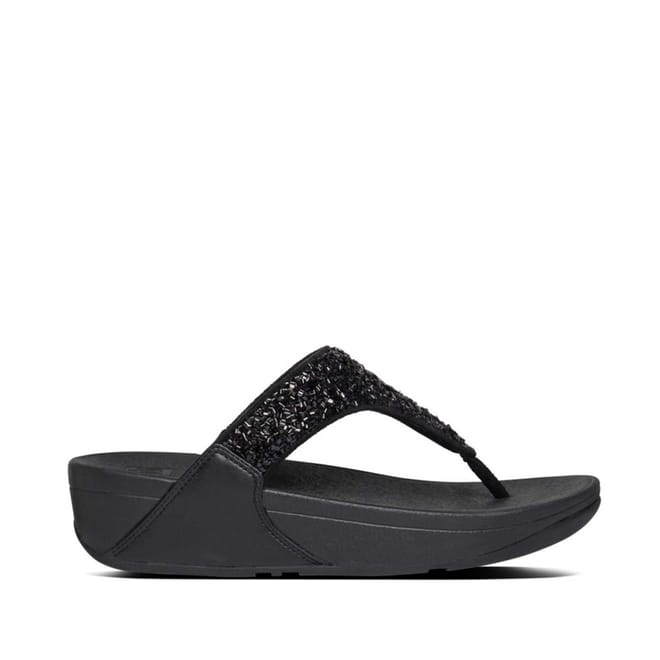 Lulu Shimmerfoil Toe-Thong Sandals