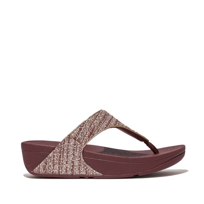 Lulu Shimmerweave Toe-Post Sandals