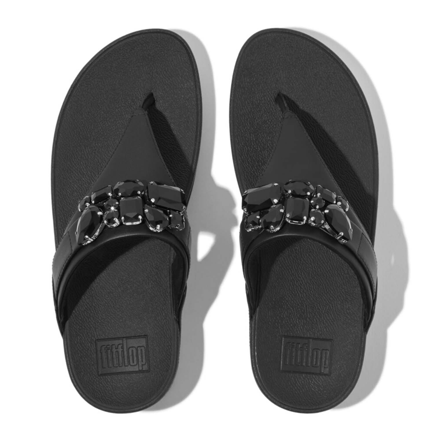 FitFlop Lulu Bejewelled Trim Toe Post サンダル Buy FitFlop Womens Lulu Bejewelled Trim Toe Post Sandals White