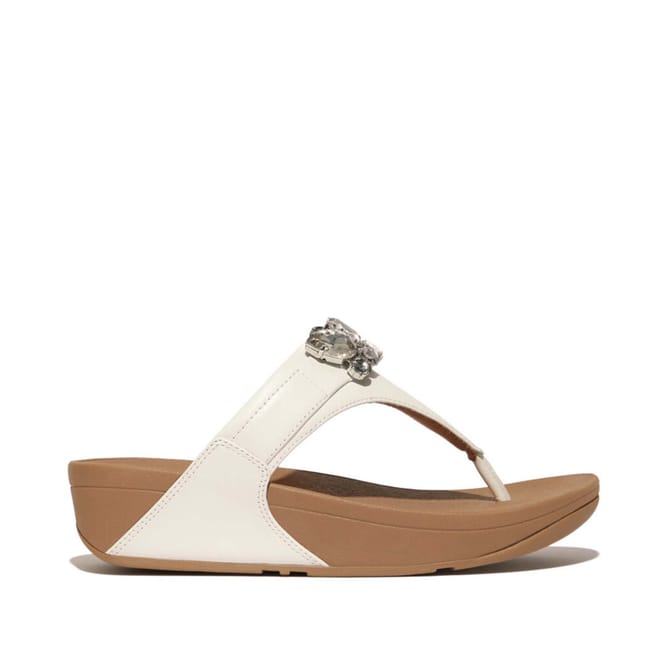 Lulu Bejewelled Trim Toe-Post Sandals