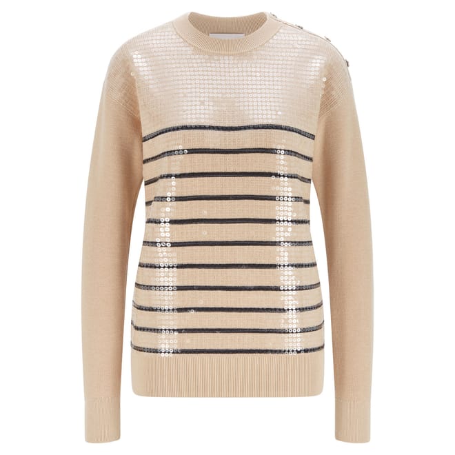 Farryn Stripe Sequin Sweater