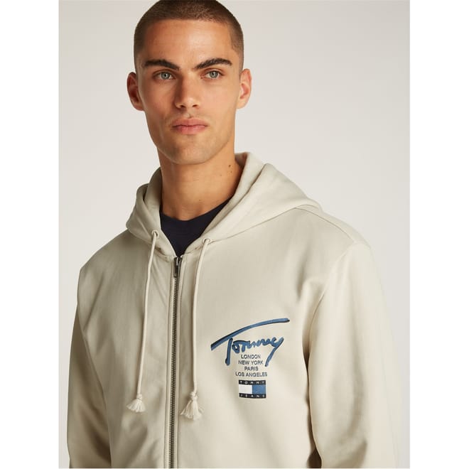 Reg Sig Twist Hooded Lettering Jacket