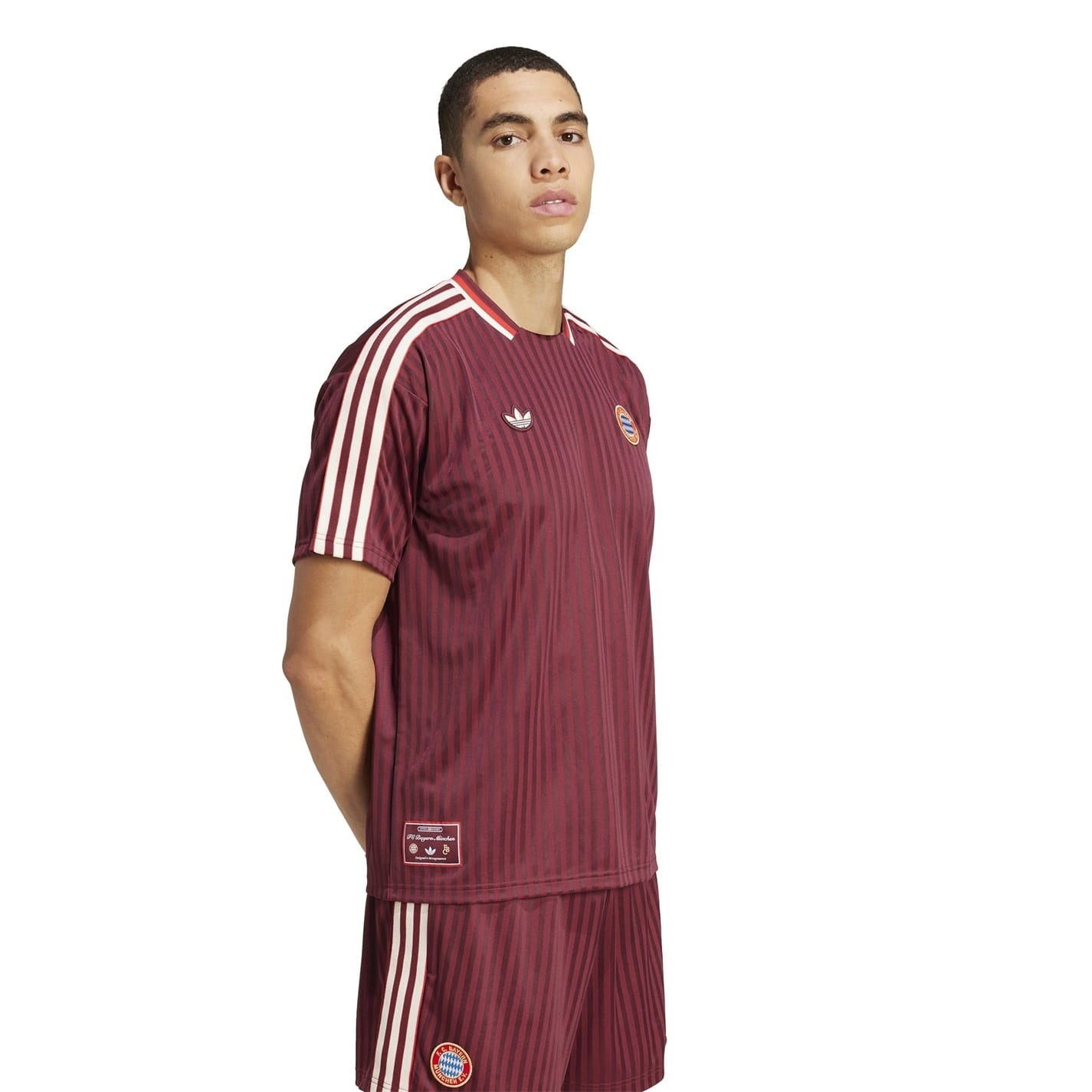 Red adidas Fc Bayern Terrace Icons Jersey Adults - Get The Label