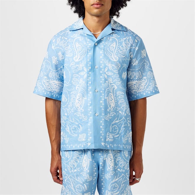 Bandana Relaxed Fit Short Sleeve Shirt