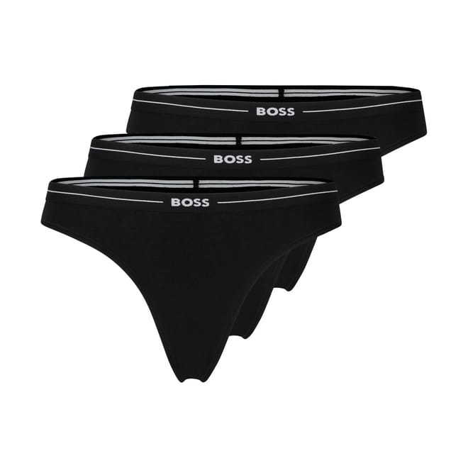 3 Pack of Logo Waistband Thongs