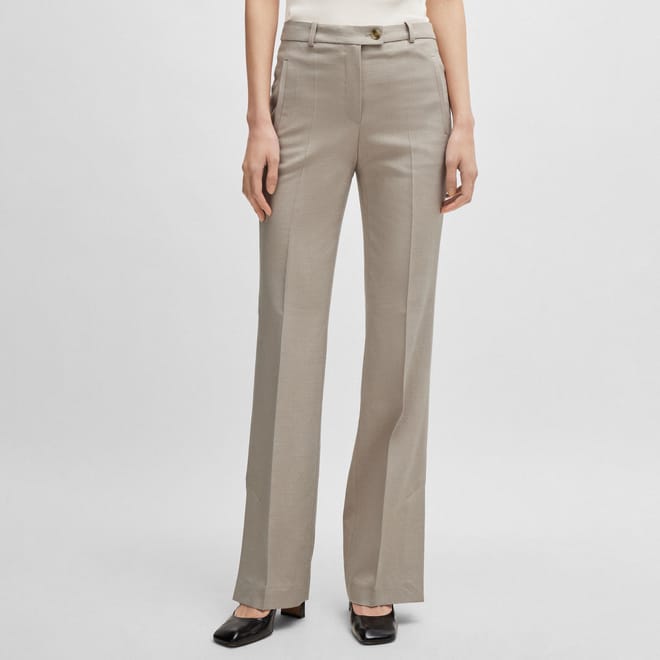 Terela Slim-Fit Flared Trousers