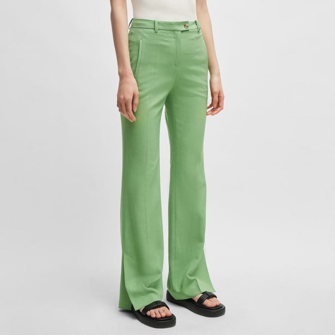 Terela Slim-Fit Flared Trousers