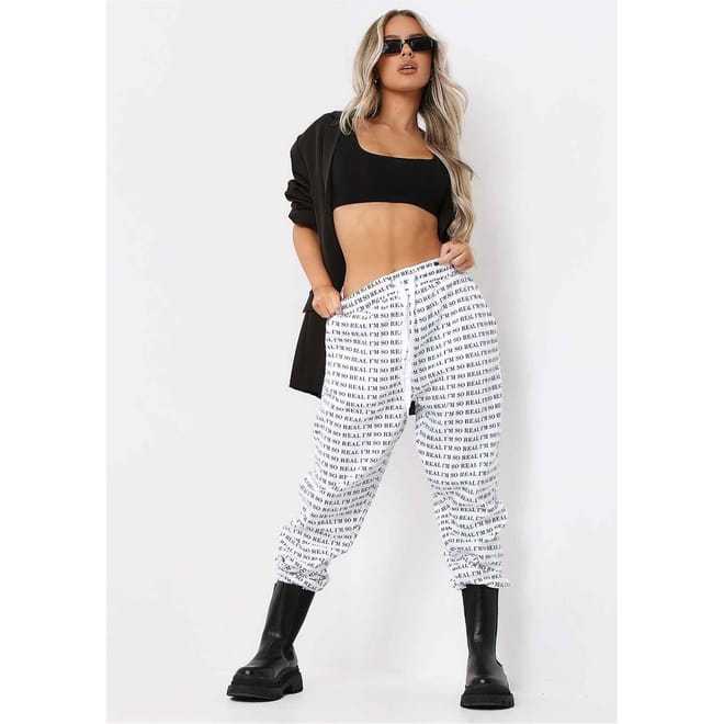 Real Slogan Joggers