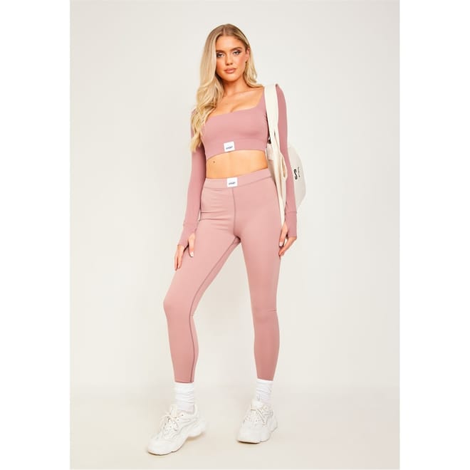 Sport Tab Logo Thick Gym Leggings