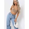 Round Scoop Neck Strappy Bralet