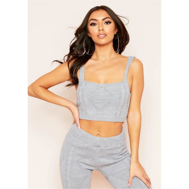 Knitted Ribbed Crop Top