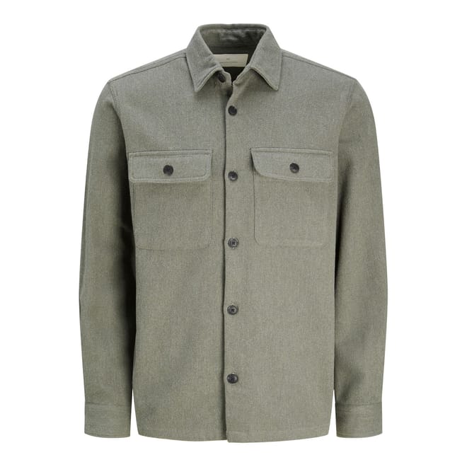 Solid Shirt Collar Overshirt