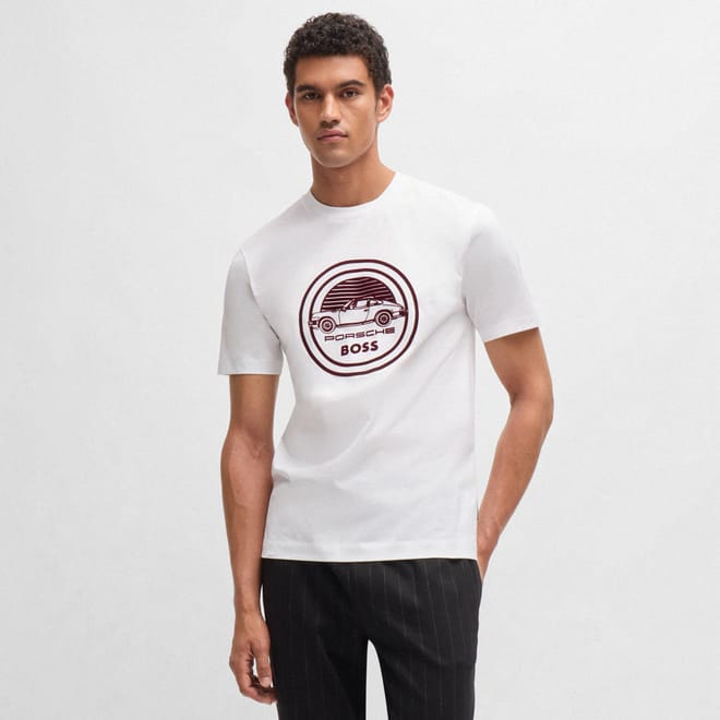 Porsche x BOSS Mercerised Cotton T-Shirt
