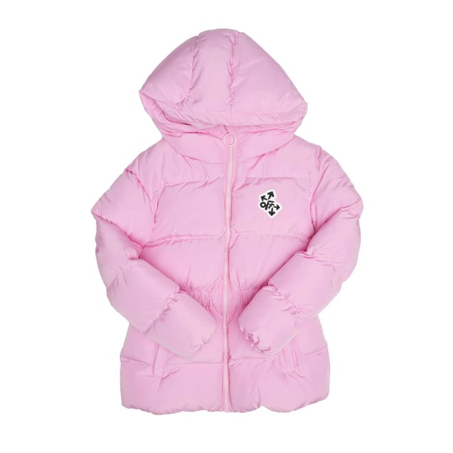 Juniors Rounded Nylon Puffer Jacket