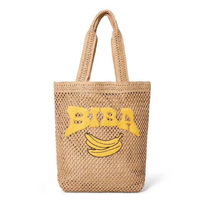 Crochet Patterned Embroidered Tote