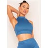Bandage Rib Extreme Racer Crop Top