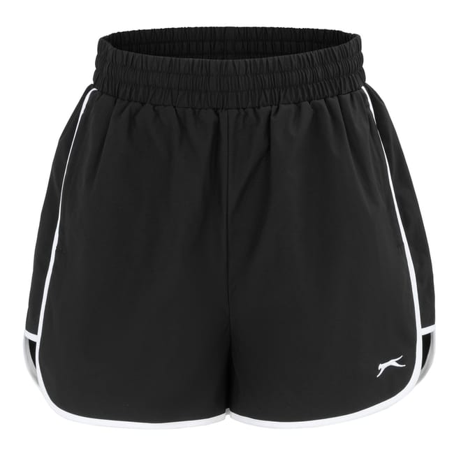 Piping Athletic Shorts with Curved Hem
