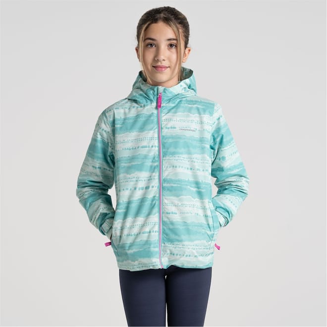 Rowan Hooded Wave Patterned Rain Jacket