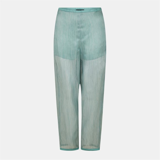 Straight Leg Striped Trousers
