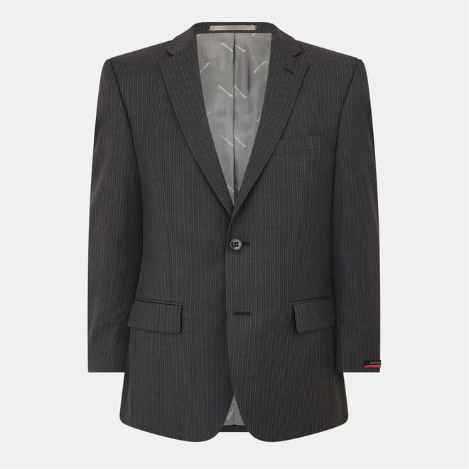 Regular Fit Stripe Suit Jacket