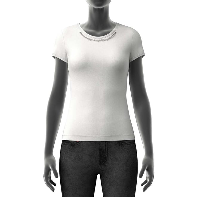 T-Matic Ribbed-Jersey Top