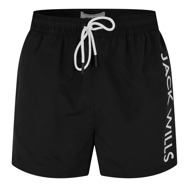 Mens Lettering Logo Swim Shorts