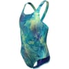 Hydra Strong Fastback Abstract Patterned One-Piece Swimsuit