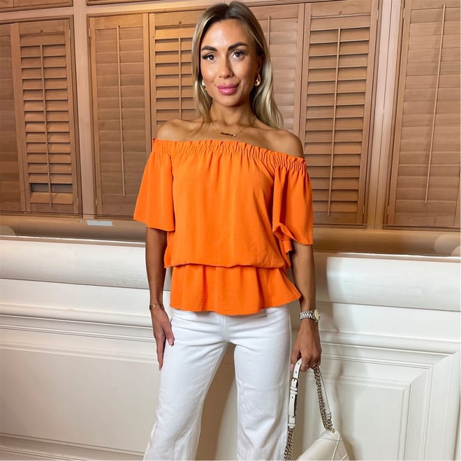 Hem Bardot Top