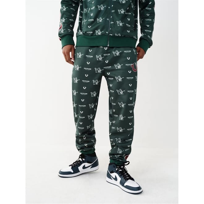 Straight Leg Elastic Cuff Track Pants