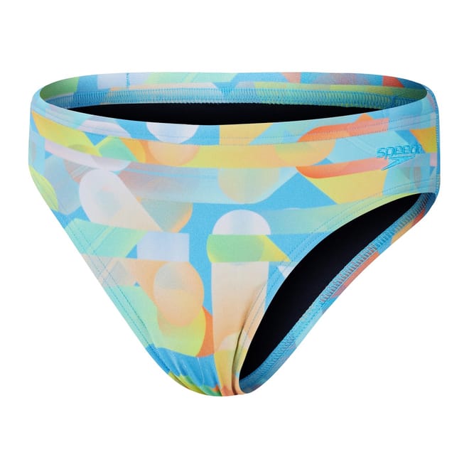 6.5 Inch Geometric Patterned Swim Brief